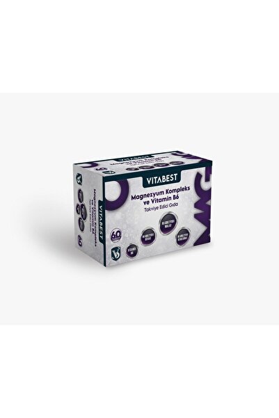 VİTABEST Magnezyum Kompleks Ve Vitamin B6 60 Tablet