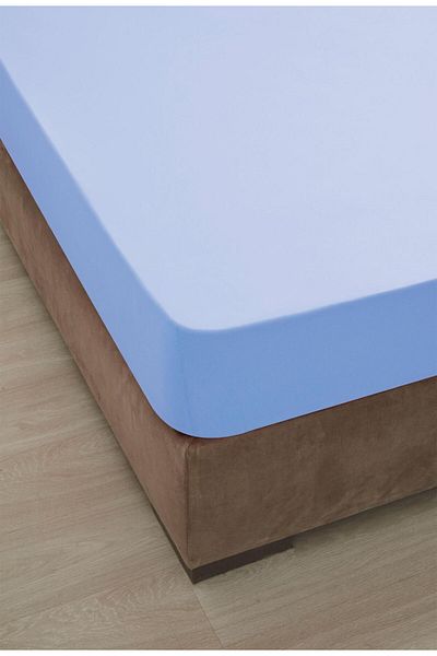 Özdilek Sky Blue Fitted Sheet - With Pillows and Elastics