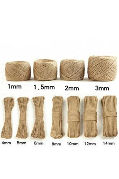 Genel Markalar 4mm 50 Mt Jüt Halat ,hobi,kendir,ip Dekoratif