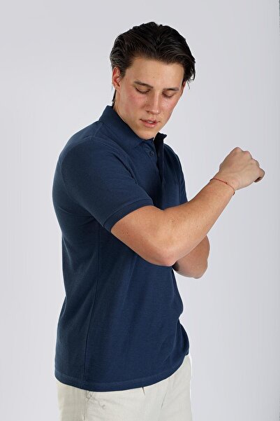 Lee Cooper Чоловіча футболка з коміром-поло Tylen 242026 Light Navy Blue