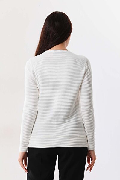 Sistas Women's Gold Polka Dot Long Sleeve Cardigan 23977 Ecru