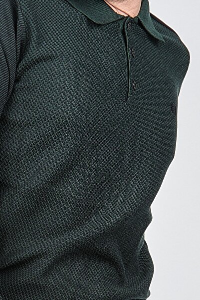 Pelikan Men's Polo Neck Sweater 1577412 Green