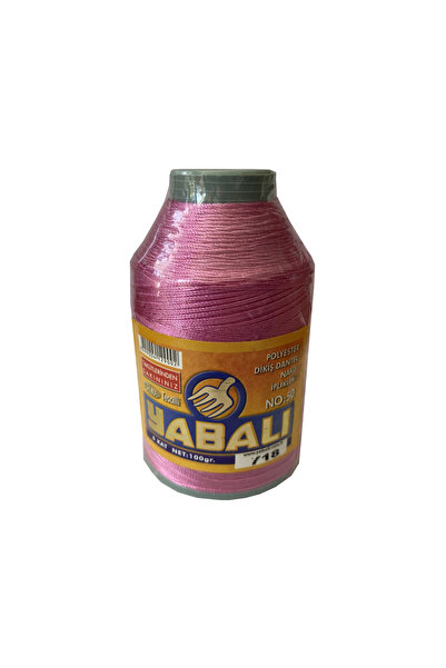 Yabalı Polyester Dikiş İpi, Dantel İpi, Nakış İpi 100 Gram, Renk No: 718 Renk...