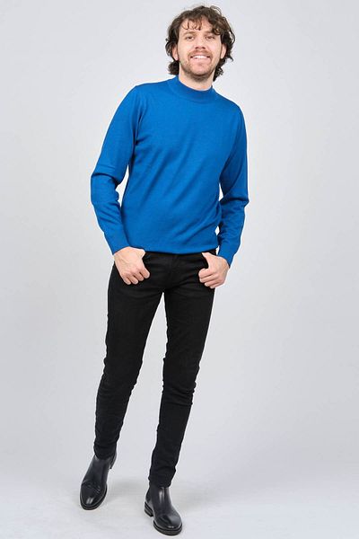 Desen Triko Мъжки вълнен пуловер с поло яка 0249604 Saks