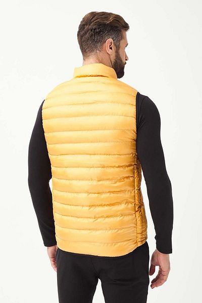 MCL Men's Zippered Puffer Vest 20731188 Mustard