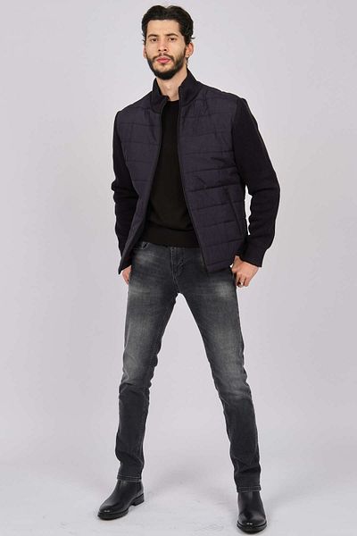 By Serco Men's Sleeves Knitted Coat 0622641 Navy Blue
