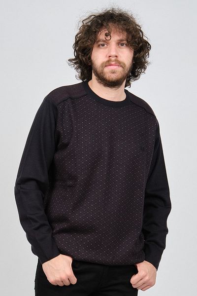 Pelikan Ανδρικό πουλόβερ με μοτίβο Crew Neck 1579322 Navy Blue