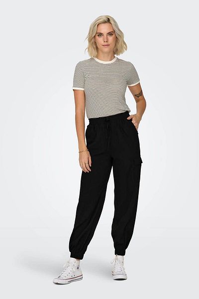 ONLY Women's Onlkatınka High Waist Cargo Pants15301008 Black