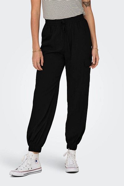 ONLY Women's Onlkatınka High Waist Cargo Pants15301008 Black