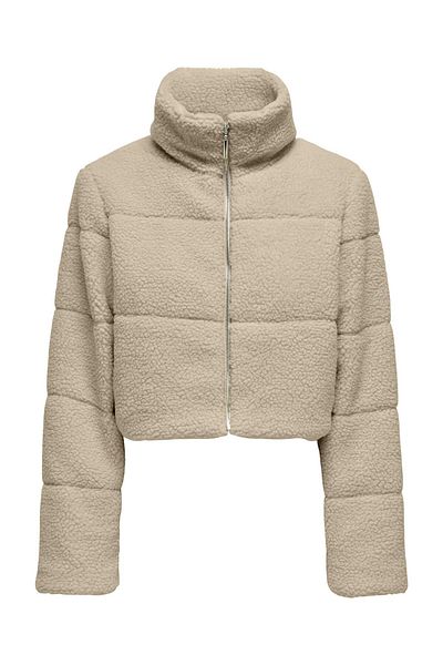 ONLY Teddyfell Jacke - Hoch geschlossen Steppjacke
