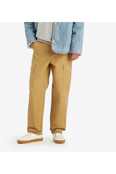 Levi's Women's Plain Brown Mid Rise Cargo