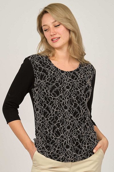 Sistas Bluză cu model pentru femei 6690302 Negru