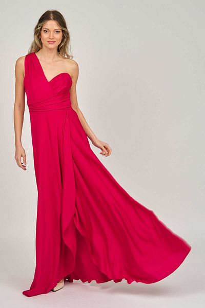 DORİDORCA Women's One Shoulder Evening Dress