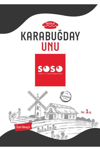 SOSO CHEF Soso Glutensiz Karabuğday Unu Genel Amaçlı 1 Kg