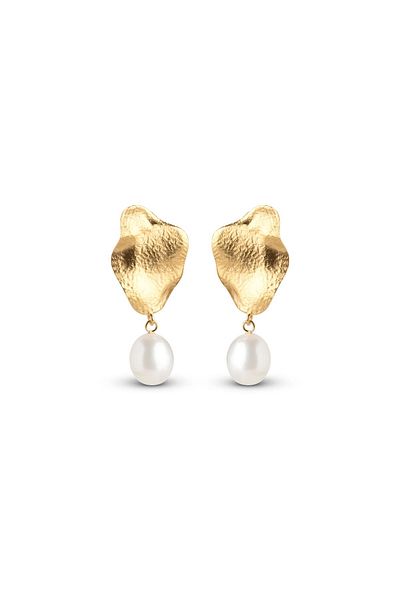 Enamel Kopenhag 925 Ayar Gümüş Altın Kaplama Küpe E375GM-PL