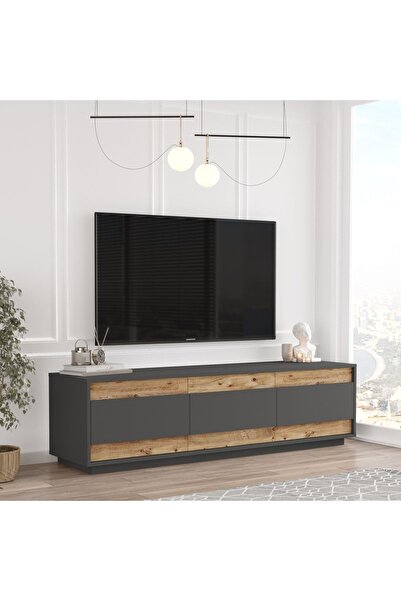 Yurudesign Future Tv Ünitesi Fr4-aa Çam-antrasit