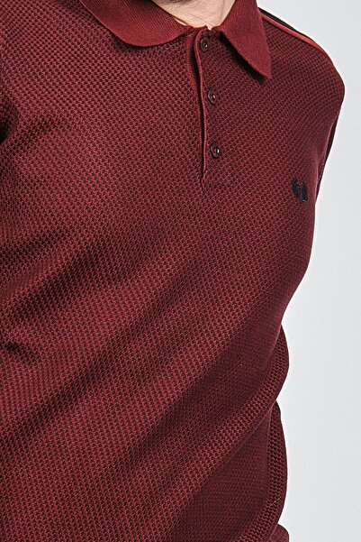 Pelikan Men's Polo Neck Sweater 1577412 Red