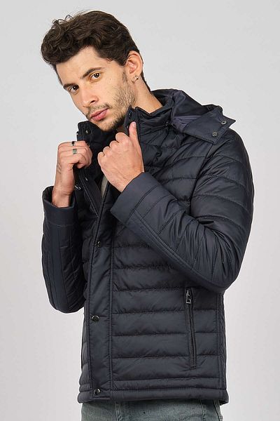 daynax Men's Hooded Coat 4927100 Navy Blue