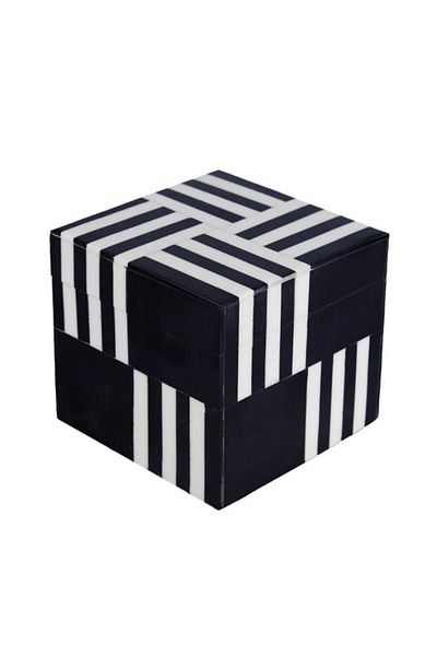 Lucky Art Black Square Box 10X10 cm Dgy 025