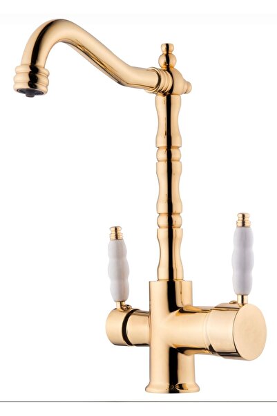 İSAOĞLU YAPI Gold Arıtmalı Mutfak Bataryası Rustik Arıtmalı Armatür Arıtıcıla...