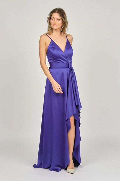 DORİDORCA Women's Strappy Evening Dress 5923075 Midnight Blue