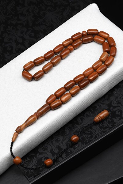 Alibaba Doğaltaş Kuka Ağacı Tesbih 6 x 10 mm Kapsül Kesim