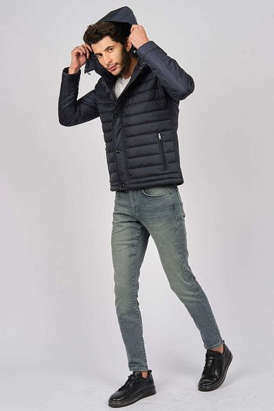 daynax Men's Hooded Coat 4927100 Navy Blue