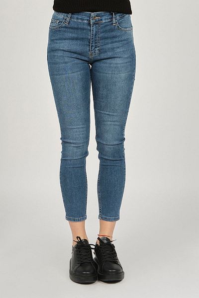 Fashion Friends Women's High Waist Jean Pants 5370693 Blue