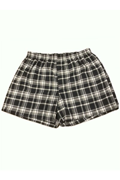 BICCA Ανδρικά εσώρουχα μπόξερ Premium Comfort Series, βαμβακερά καρό, πακέτο 3 τεμαχίων - Μαύρο καρό