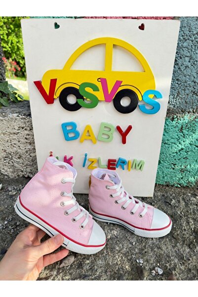 VOSVOSBABYSTORE Pembe Bot Sneaker (RAHAT/GENİŞ KALIPTIR)