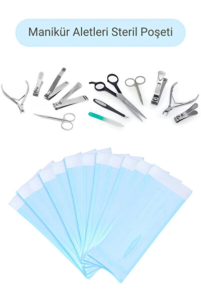 Venalisa 200 Adet Tırnak Pens Kronk Sterilizasyon Poşeti 90x260mm