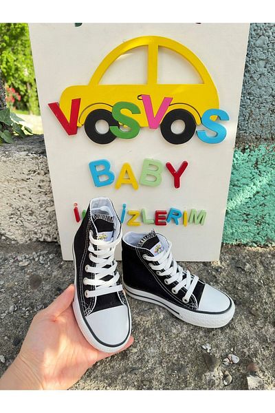 VOSVOSBABY Cizme negre Pantofi de in (MULTARE COMODĂ/LARGE)