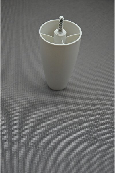 BafArt 4 Adet Adalya Baza Ayağı 12 Cm Beyaz 5/16 Vida Çapı (7.92MM)