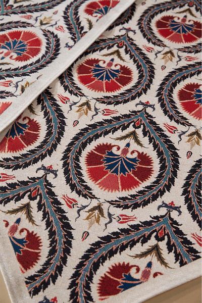 Çeyiz Diyarı Set de 2 alergători de lux Sema - 45x140 Cm