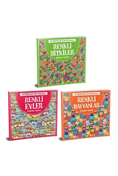 dokuzyayinlari Büyükler Için Boyama Kitabı Mandala 3 Kitap Set 2