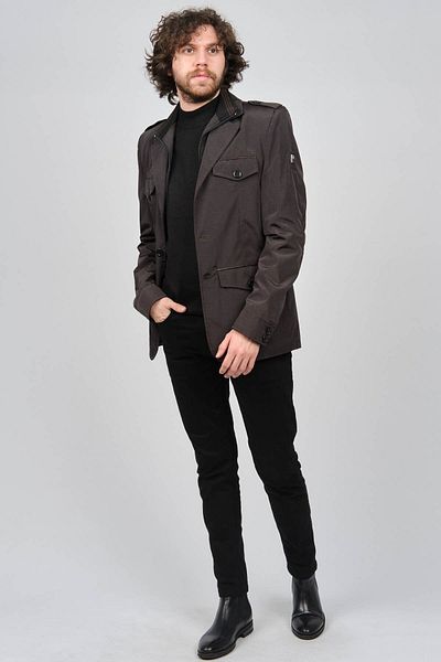 daynax Men's Double Collar Flap Pocket Seasonal Coat 4927700