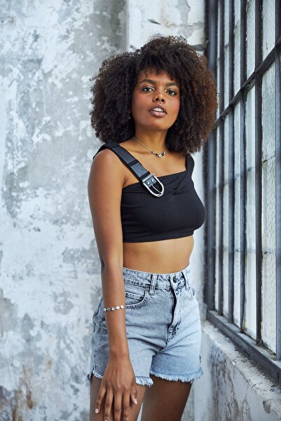 THIMOON High Waist Women's Mini Denim Shorts