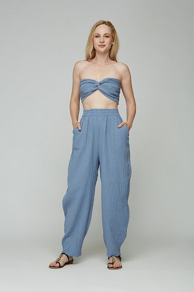 estewoman Muslin Crop Shalwar Set - Set of 2