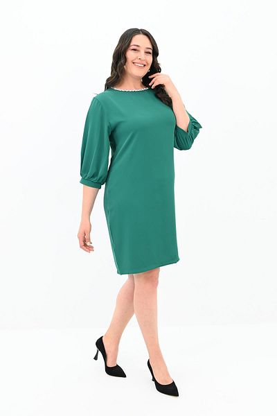 Koza Butik Πέτο με Πέτρα - Γυναικείο Φόρεμα Plus Size 5211-24