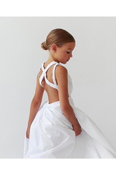 Da&Mira Kız Çocuk Sırt Detaylı Elbise