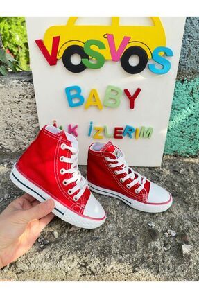 VOSVOSBABYSTORE K rm z Bot Sneaker RAHAT GEN KALIPTIR Fiyat Yorumlar Trendyol