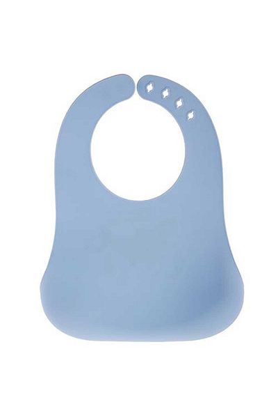 Stephen Joseph 6 Months Blue Shark Silicone Food Bib