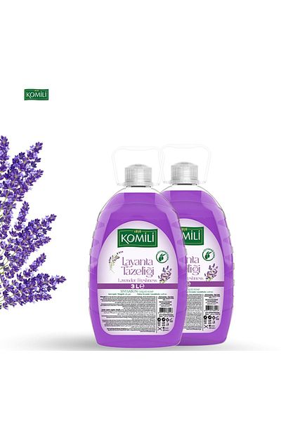 Komili Lavender 3 Lt (3+3 Liters) Liquid Soap Lavender Freshness 2 Pieces