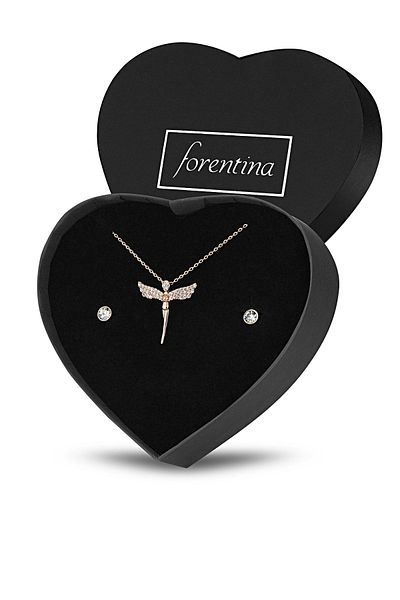 Forentina Angel Necklace, Jewelry and Ps1305 Rose Set