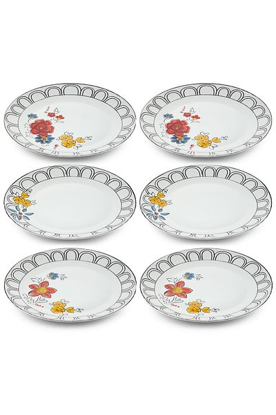 The Mia Mia Fiore Set of 6 Serving Plates