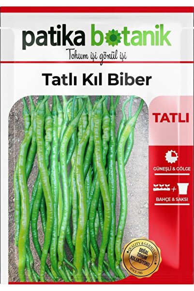 Patika Botanik 150 Adet Yerli Ata Tatlı Kıl Biber Tohumu