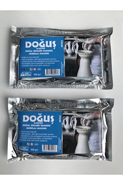 Doğuş İş Eğitimi Seramik Hamuru Kil Beyaz 1000 Gr. 1 K.g