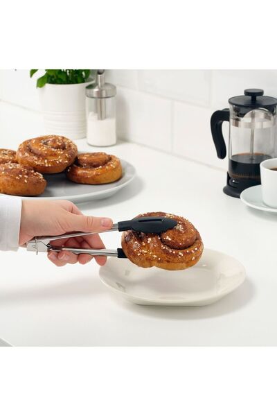 IKEA TILLAMPAD Stainless Steel Tongs Set, 18 cm