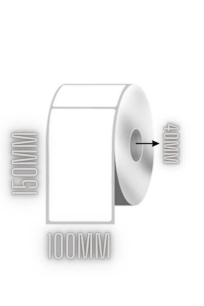 KARTALLAR ETİKET 1st Quality 500 Wrap Thermal Barcode Label - 100x150