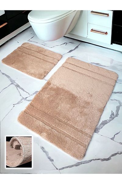 Chandler Home Χαλάκι μπάνιου Salzach Beige 2 τεμαχίων (60x100 50x60 cm)